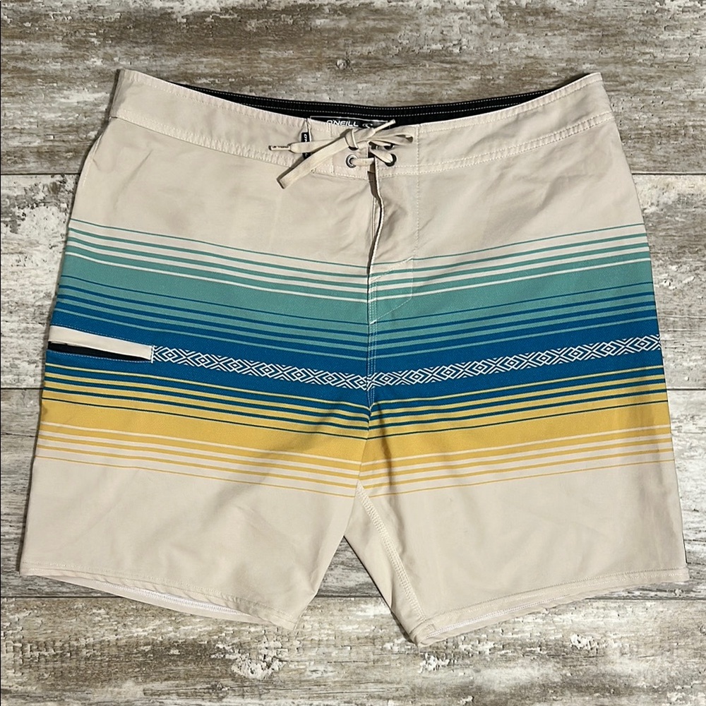 O’Neill Hyperfreak striped board shorts